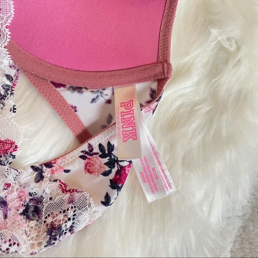 Floral Racer Back Bra - Picture 4 of 4